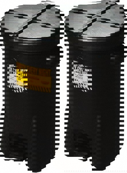 6 Gallon Capacity, HDPE Waste Can with Foot Lever